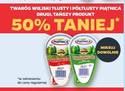 Twaróg Wiejski Piątnica promocja w Netto