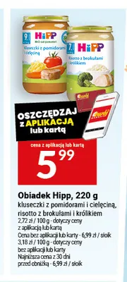 Obiadek Hipp kluseczki z pomidorami i cielęciną promocja w Twój Market