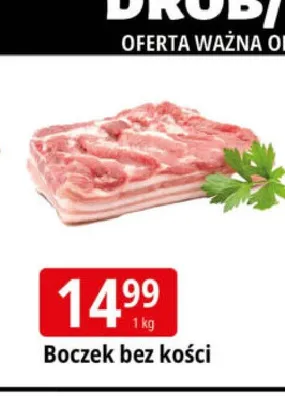 Boczek bez kości promocja w Leclerc