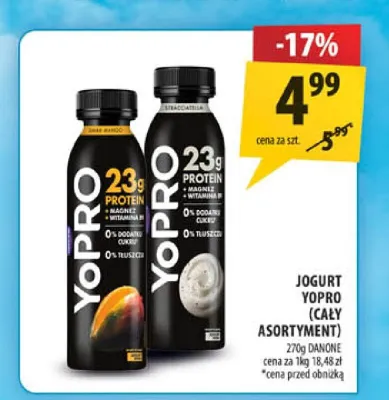 Jogurt Danone YoPro mango promocja w Arhelan