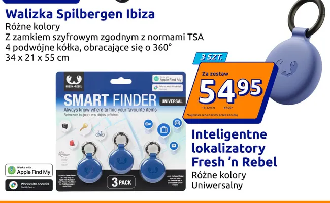 Inteligentne lokalizatory Fresh 'n Rebel 3-pak promocja w Action