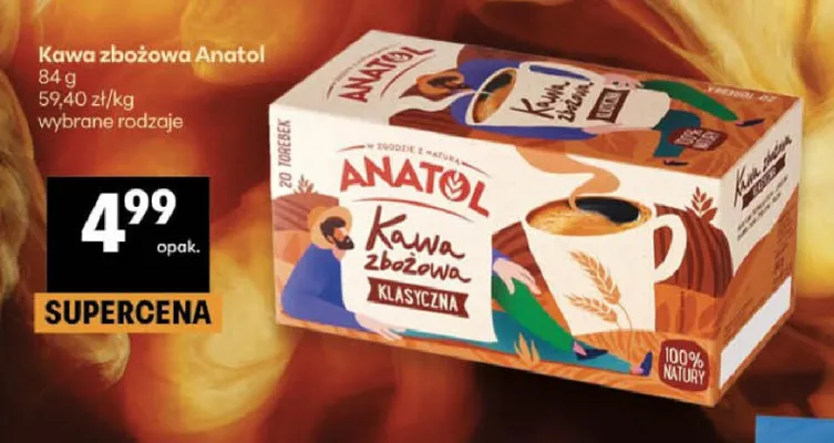 Kawa zbożowa Anatol Klasyczna promocja w Delikatesy Centrum