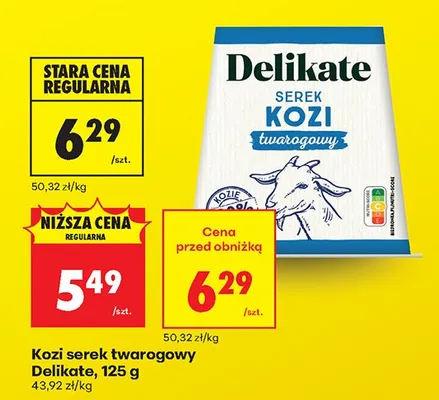 Kozi serek twarogowy Delikate promocja w Biedronka