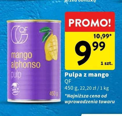 Pulpa z mango QF promocja w Intermarche