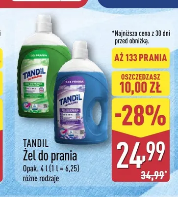 Żel do prania do koloru Tandil promocja w Aldi