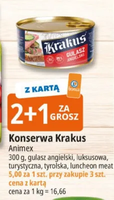 Konserwa gulasz angielski promocja w Leclerc