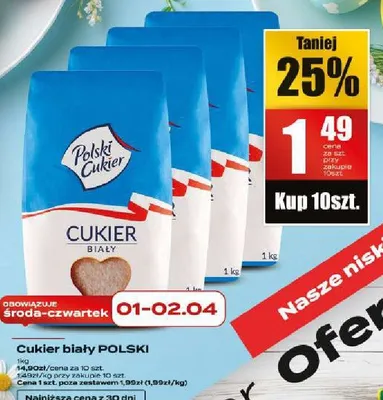 Cukier biały promocja w Supeco