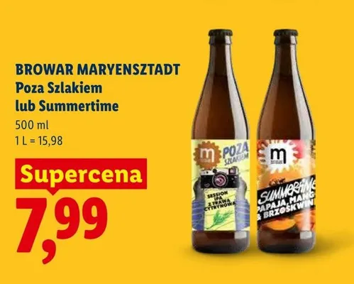 Piwo Browar Maryensztadt promocja w Lidl