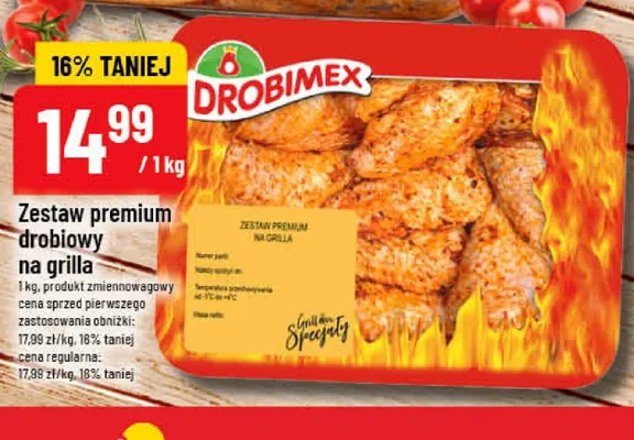 Zestaw premium drobiowy na grilla Drobimex promocja w POLOmarket