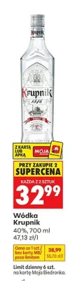 Wódka Krupnik promocja w Biedronka