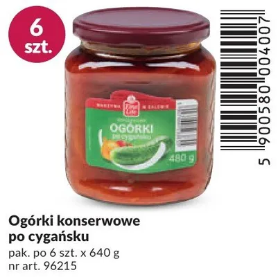 Ogórki konserwowe po cygańsku promocja w Makro