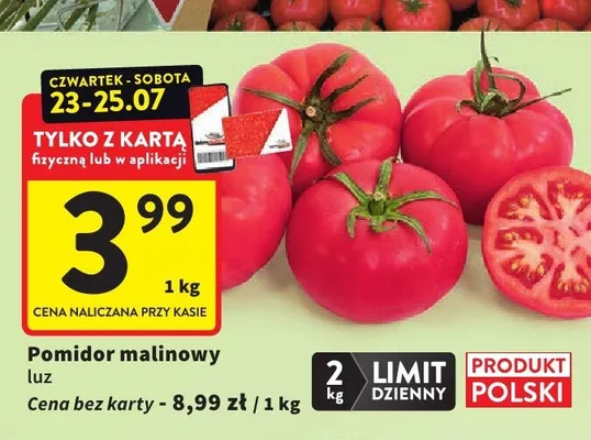 Pomidor malinowy luz promocja w Intermarche