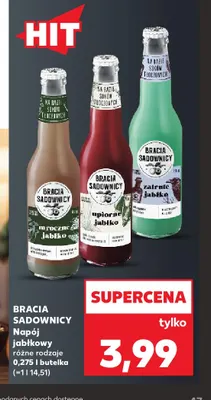 Napój jabłkowy Bracia Sadownicy promocja w Kaufland