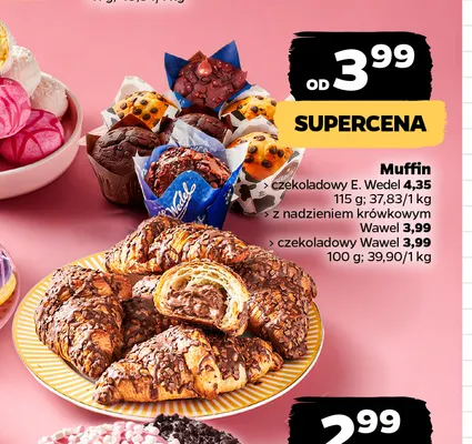 Muffin z nadzieniem krówkowym Wawel promocja w Netto