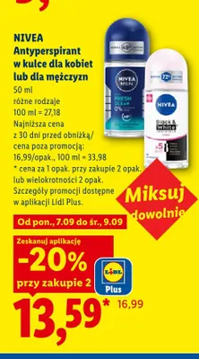 Antyperspirant w kulce dla mężczyzn Nivea Men Fresh Ocean promocja w Lidl