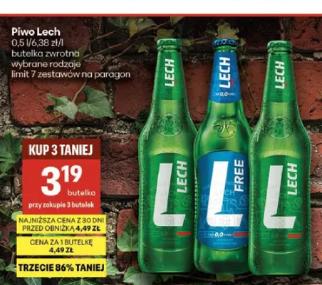 Piwo Lech promocja w Delikatesy Centrum