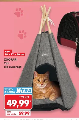 Tipi dla zwierząt Zoofari promocja w Kaufland