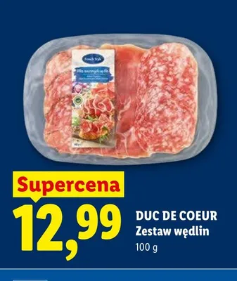 Zestaw wędlin Duc De Coeur promocja w Lidl