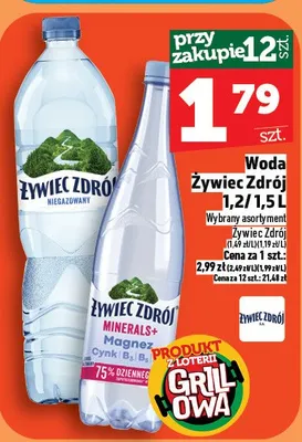 Woda mineralna promocja w TOPAZ