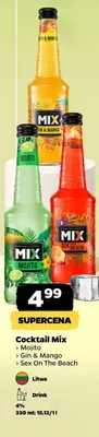 Cocktail mix gin & mango promocja w Netto