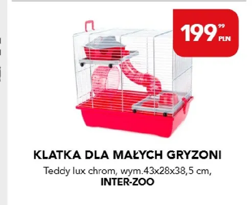 Klatka dla małych gryzoni Teddy lux chrom promocja w Aquael zoo