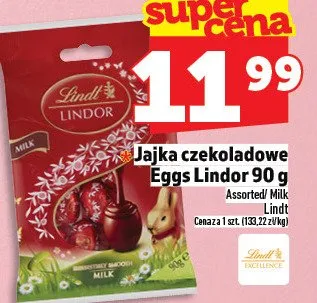 Jajka czekoladowe Eggs Lindor promocja w TOPAZ