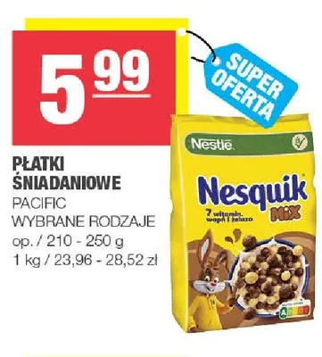 Płatki śniadaniowe Nestlé Nesquik promocja w SPAR