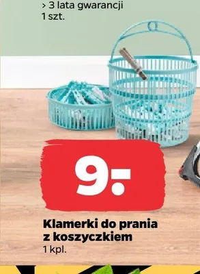 Klamerki do prania z koszyczkiem promocja w Netto