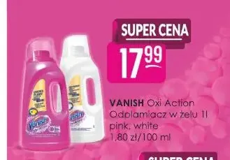 Odplamiacz w żelu Vanish Oxi Action white promocja w Drogerie Jasmin