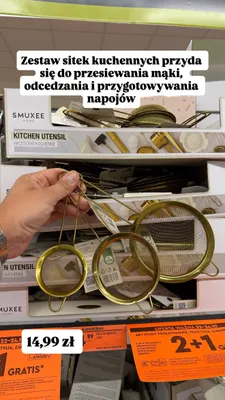 Zestaw sitek kuchennych Smukee Home promocja w Biedronka