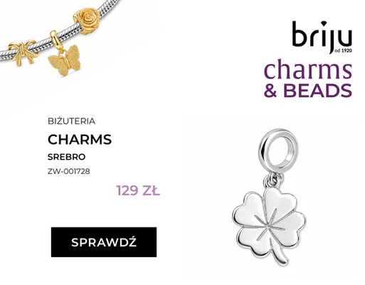Charms srebrny Briju promocja w Briju