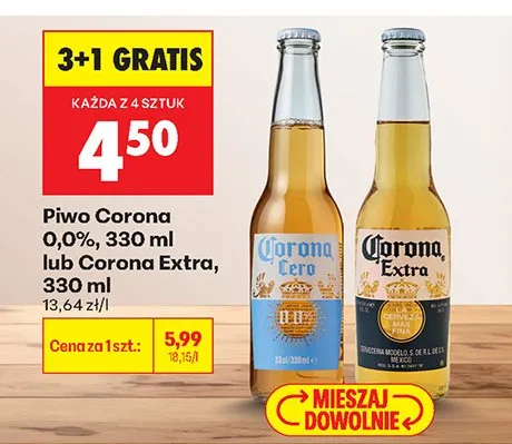 Piwo 0,0%  promocja w Biedronka