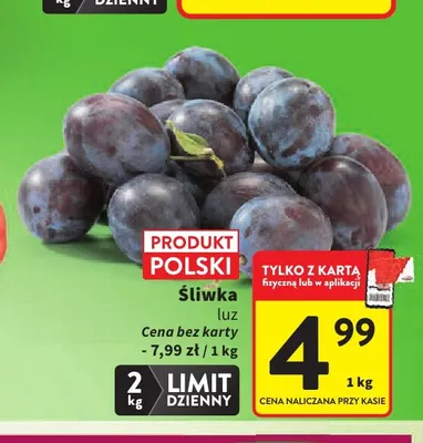 Śliwki luz promocja w Intermarche