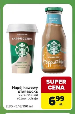 Napój kawowy Starbucks Cappuccino promocja w Carrefour Express