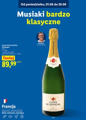 Szampan Comte de Senneval Brut promocja