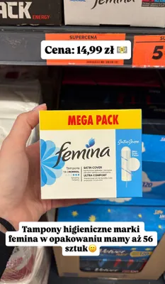 Tampony higieniczne Satin Cover Normal promocja w Biedronka