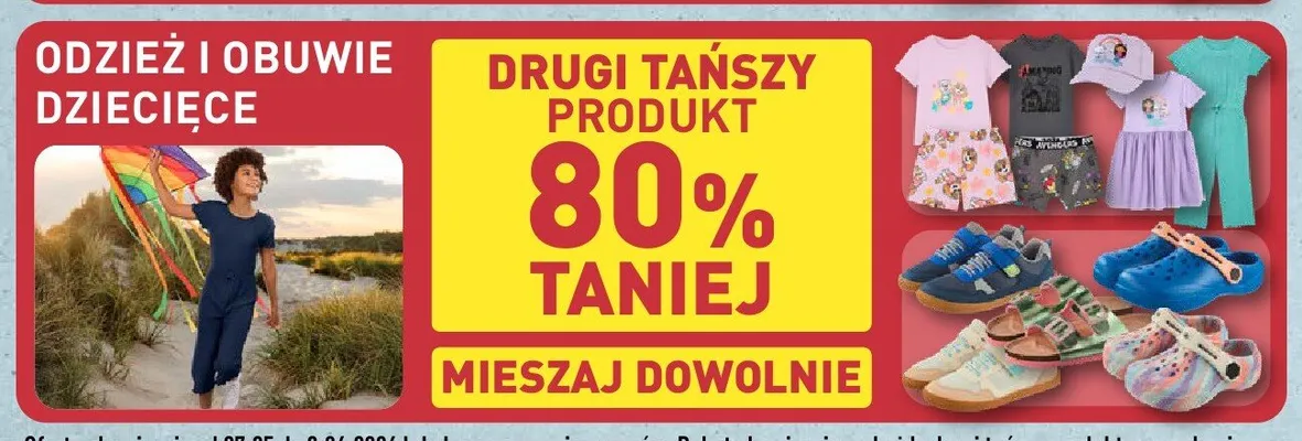 Odzież i obuwie dziecięce promocja w Aldi