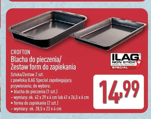 Blacha do pieczenia Crofton promocja w Aldi