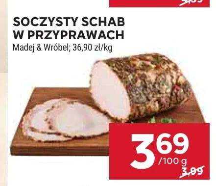 Soczysty schab w przyprawach Madej & Wróbel promocja w Stokrotka