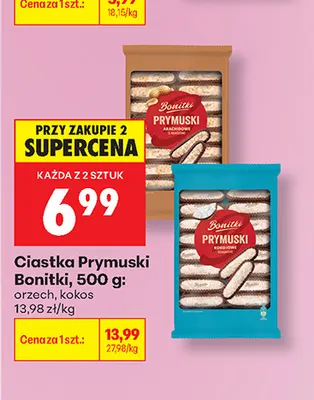 Ciastka Prymuski orzech Bonitki promocja w Biedronka