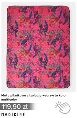 Mata piknikowa z izolacją wzorzysta Medicine promocja w Medicine