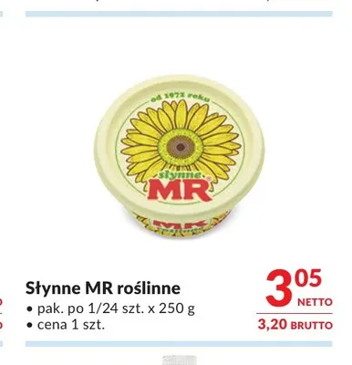 Margaryna Słynne MR roślinne promocja w Makro