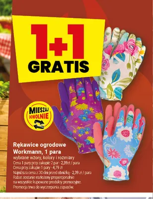 Rękawice ogrodowe Workmann promocja w Twój Market