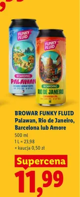 Piwo Browar Funky Fluid Barcelona promocja w Lidl