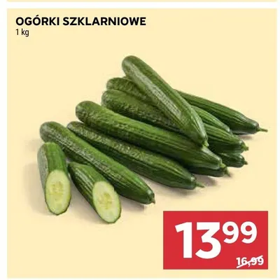 Ogórki szklarniowe promocja w Stokrotka