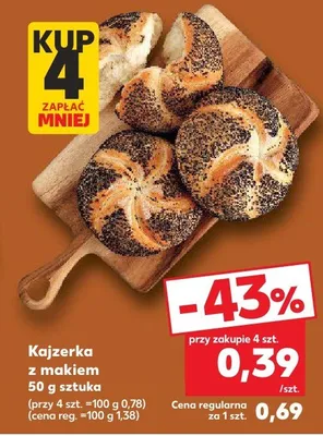 Kajzerka z makiem promocja w Kaufland