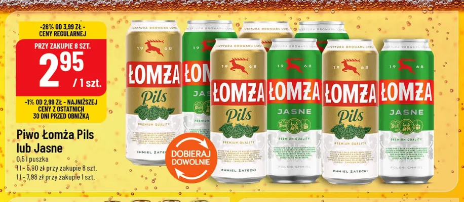 Piwo Łomża promocja w POLOmarket