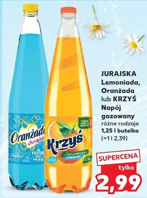 Napój gazowany Krzyś różne rodzaje promocja w Kaufland