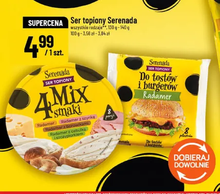 Ser topiony Serenada 4 Mix smaki promocja w POLOmarket