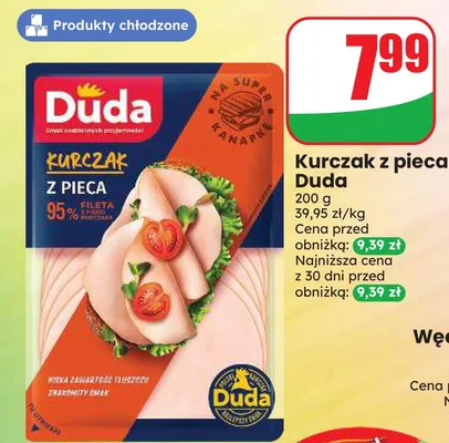 Kurczak z pieca Duda promocja w Dino